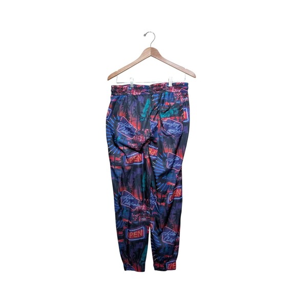 Fresh Prints of Bel-Air Graphic Jogger Track Pants Mens Large Casino Neon Print - Picture 4 of 7